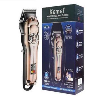 Машинка для стрижки волосся та бороди акумуляторна бездротова Kemei LFJ KM-2618 (24) 01210 фото