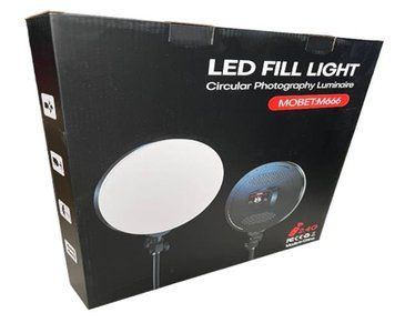 Світлодіодна лампа Місяць з пультом FILL LIGHT M666 портативний відеосвітло для блогерів візажистів  02406 фото