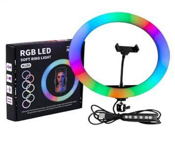 Лампа кільцева RGB MJ26 (40) 00734 фото