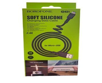 Кабель BOROFONE BX31 2.4A SOFT SILICONE MICRO (144) 01934 фото