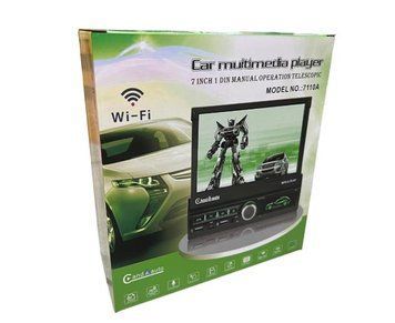 Автомагнітола1DIN з висувним екраном 7" Android 7110A  01738 фото
