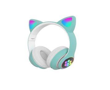 Навушники CAT з котячими вушками STN-28 Bluetooth (Рожевий,Бузьковий,Синій,Бірюза,Чорний) 00566 фото