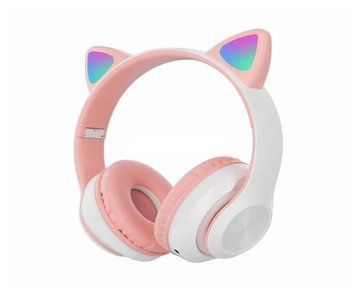 Навушники бездротові Bluetooth CAT STN-99 (Бузовий, Чорний, Рожевий, Блакитний, Бірюза)  01806 фото